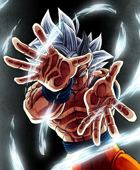 I drew Mastered Ultra Instinct Goku :D : r/dbz