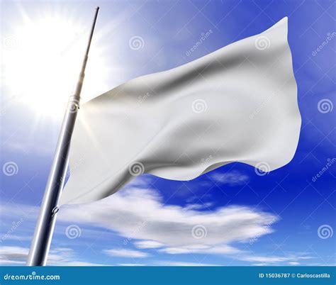 White Flag Royalty Free Stock Photography - Image: 15036787