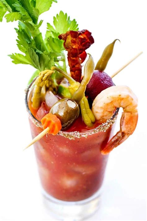 The BEST Bloody Mary Recipe + DIY Bloody Mary Bar | foodiecrush.com