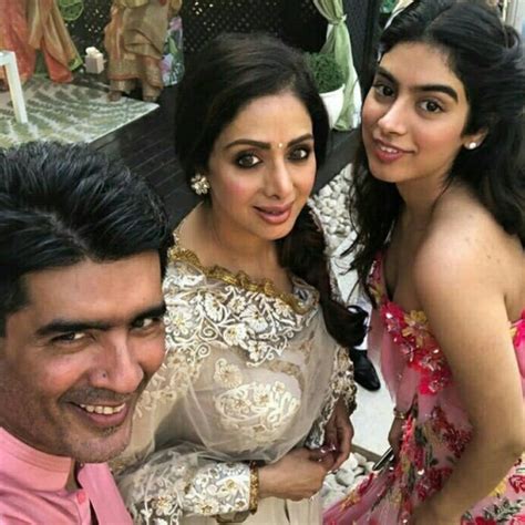 Sridevi with her daughter Khushi and Manish Malhotra | Sridevi last ...