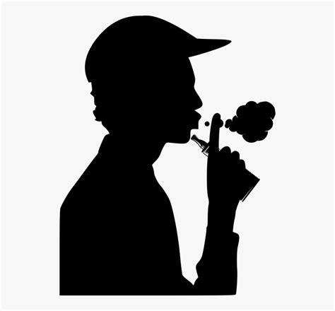 Vaping, Cigarette, Electronic, Silhouette, Lips, Man - Man Vaping Silhouette, HD Png Download ...