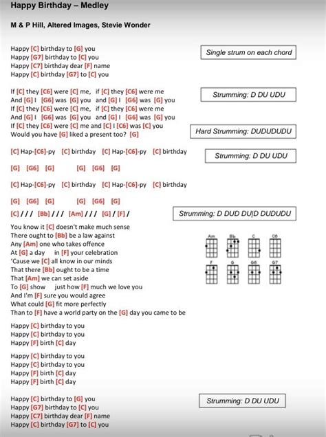 Happy Birthday Stevie Wonder Chords