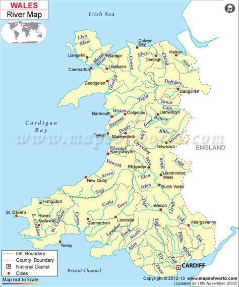 Wales River Map