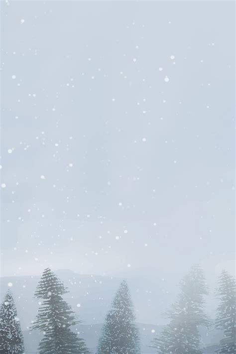 Snowy pine tree design space | Premium Vector - rawpixel