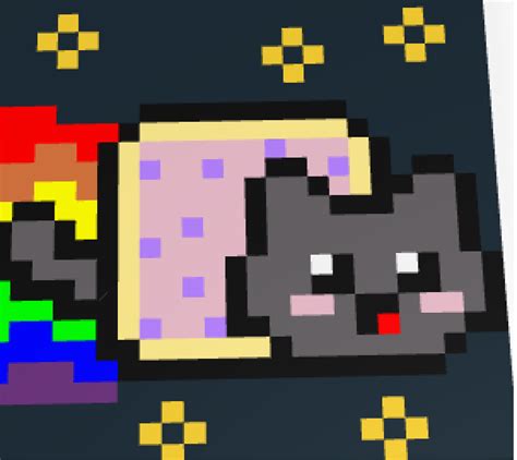 nyan cat pixel art !! (i think) by ImagineMeme on DeviantArt