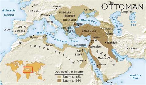 Ottoman Empire Map (At its height & Over time) 2024