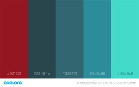 931621-28464b-326771-2c8c99-42d9c8 (800×500) | Color schemes, Color, Dark interior design