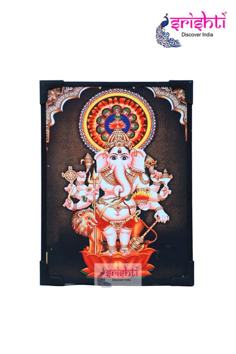 Shop Kan Drishti Vinayagar Laminated photo 6 X 8 Inches