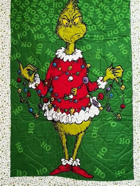 Grinch Quilt wall Hanging or Lap Quilt/toddler Bed - Etsy