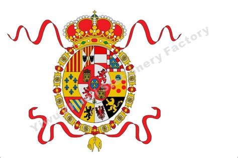 Spanish Empire 1760 Flag 150X90cm (3x5FT) 120g 100D Polyester Double ...