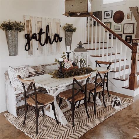 Farmhouse Decor Living Room in 2020 | Farmhouse style dining room ...