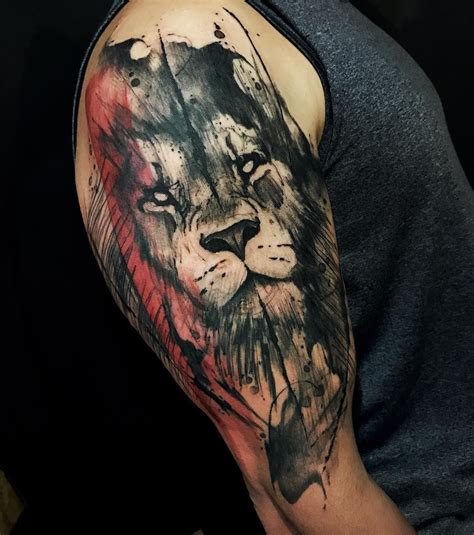 Löwen tattoo | Red tattoos, Lioness tattoo, Lion head tattoos