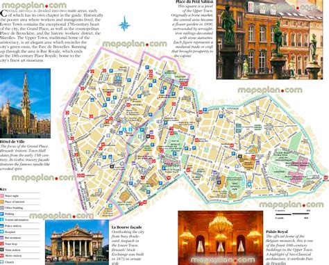 Brussels City Map Tourist - Map Of West