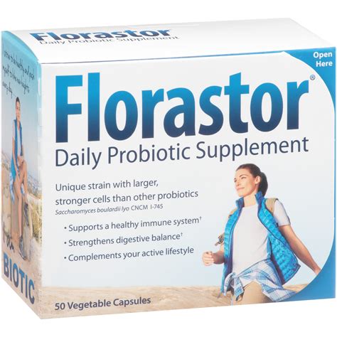 Florastor® Daily Probiotic Supplement, 250 mg, 50 Capsules - Walmart.com