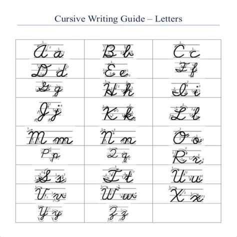 English Cursive Handwriting Worksheets Pdf cursive handwriting ...