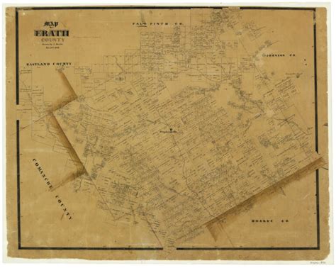 Map of Erath County – Legacy of Texas