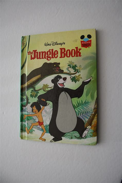 The JUNGLE BOOK Disney Book, Wonderful World of Reading, Vintage 1993 First Edition Collectible ...