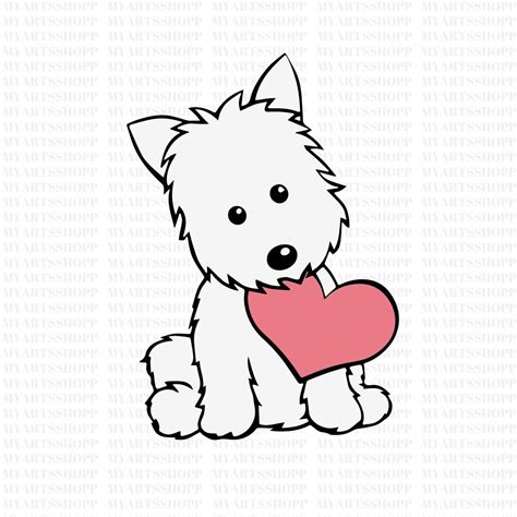 Cute Dog SVG, Cute Puppy Svg, Png, Eps, Dxf, Silhouette, Cute Dog ...