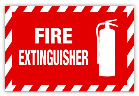 Fire Extinguisher Label