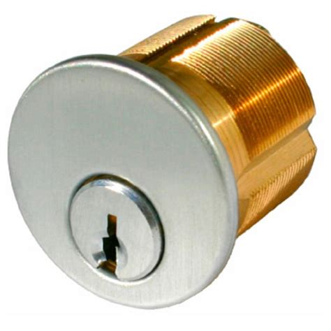 1 in. Satin Chrome Single Mortise Cylinder with Schlage Keyway-CYLTA550CY26 - The Home Depot