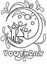 International Youth Day Coloring Pages sketch template