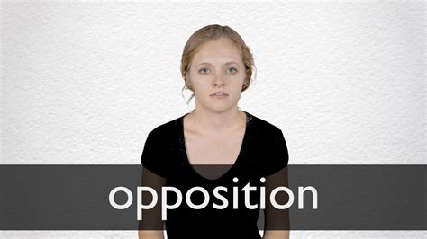 How to pronounce OPPOSITION in British English - YouTube