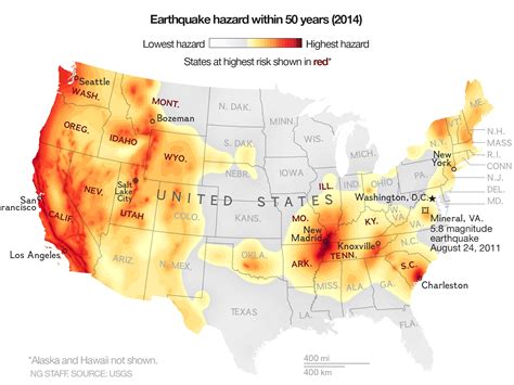 Earthquake Maps Reveal Higher Risks for Much of U.S.