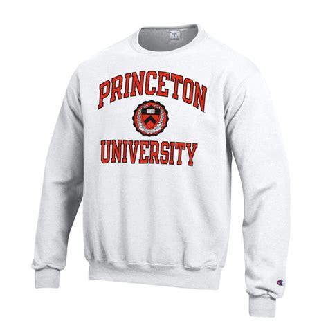 Princeton University Tigers Champion Crew-Neck Sweatshirt-White – Shop College Wear