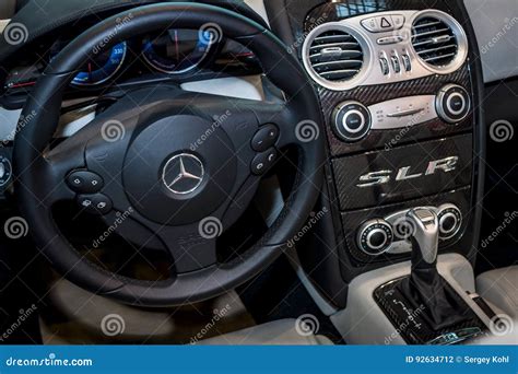 Interior of the Mercedes-Benz SLR McLaren. Editorial Photography - Image of europe, exhibition ...