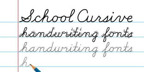 School Cursive Font