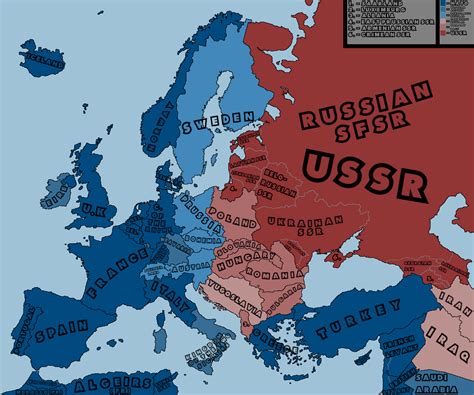 Cold War Europe Map - Carolina Map