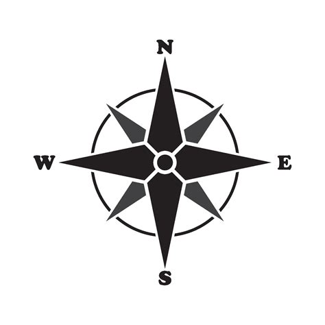 Compass icon vector 24812069 Vector Art at Vecteezy