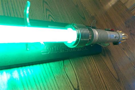 Custom Luminara Unduli Lightsaber w Removable Neopixel String Blade - 22KT Gold | #1878678937