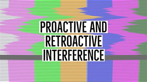 Proactive & Retroactive Interference: Definition & Examples