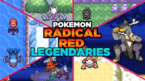 Pokemon Radical Red Legendary Pokemon Locations - YouTube