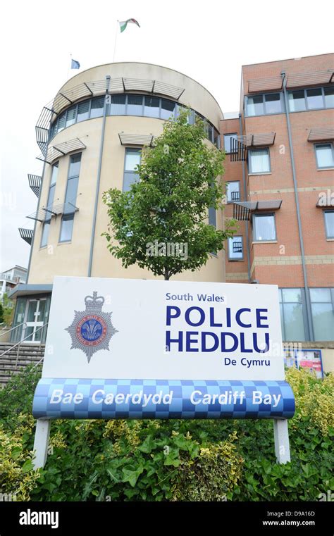 Cardiff Bay police station Stock Photo - Alamy