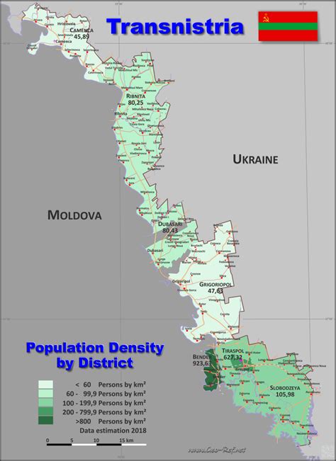 Transnistria Mapa - Detailed Vector Map Of Transnistria And Capital City Tiraspol Stock Vector ...