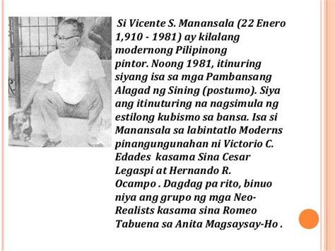 Vicente Manansala Biography