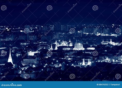 Temple of the Emerald Buddha and Grand Palace at Night, Bangkok ...