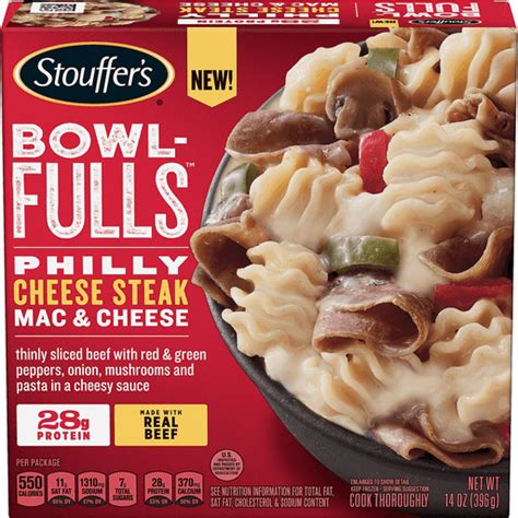 STOUFFER'S BOWL-FULLS Philly Cheese Steak Mac & Cheese, Frozen Meal | Meals & Entrees | Town ...