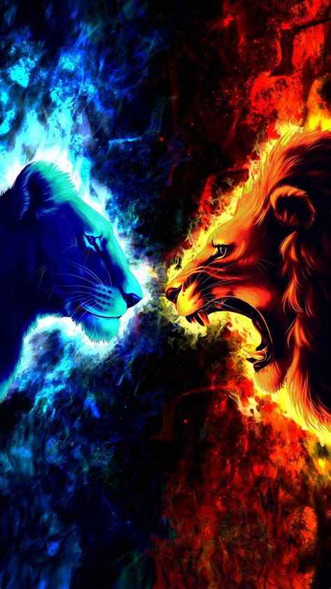 Discover more than 59 fire lion wallpaper latest - in.cdgdbentre