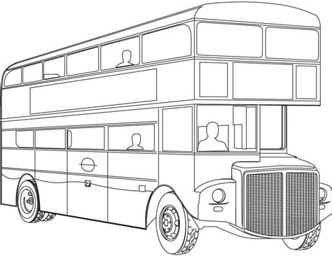 London Double Decker Bus Coloring Page Coloring Pages