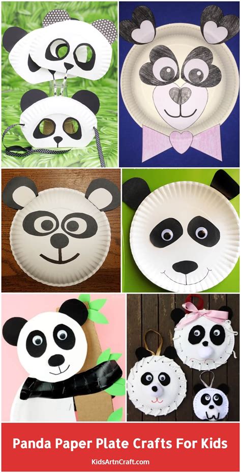 Panda Paper Plate Crafts for Kids - Kids Art & Craft