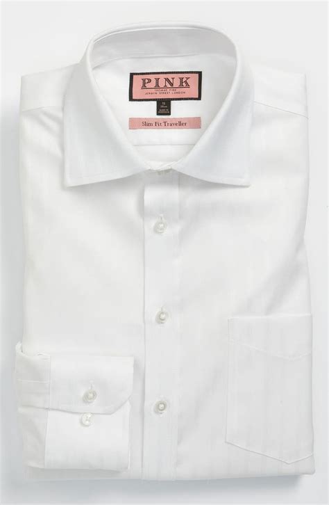 Thomas Pink Slim Fit Non-Iron Dress Shirt | Nordstrom