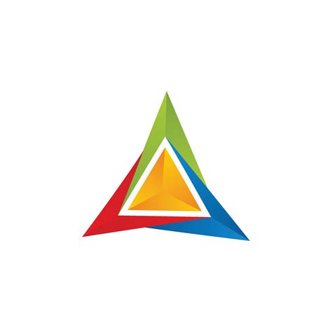 3d triangle design logo 12035531 Vector Art at Vecteezy