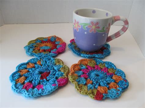 Crochet Coasters Drink Coasters Wedding Gift Housewarming - Etsy