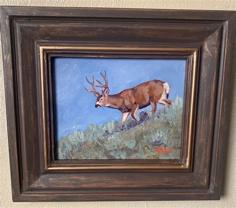 Deer Oil Painting Oil Painting of Deer. Original Oil | Etsy