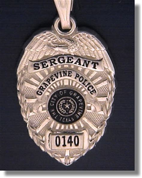 Grapevine, Texas Police Badge Charms