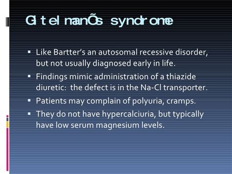 A Case of Gitelman's Syndrome