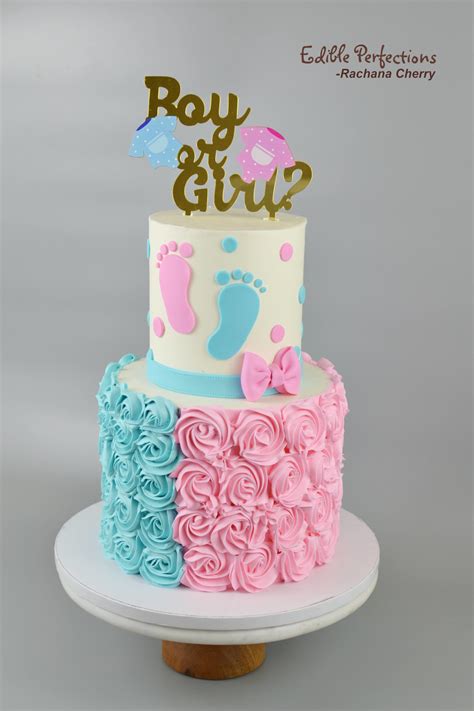 Gender Reveal Cake 5 - Edible Perfections